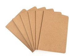 A6 Size Dot Grid Blank Book Retro Brown Cover for Journaling and Planning