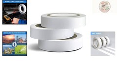 3PCS White Electrical Tape – Quality, Waterproof, 0.62 in X 49 ft Rolls