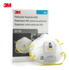 3M 8210V N95 Particulate Respirator Protective Dust Masks Exhalation Valve 10/BX