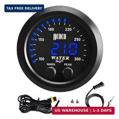 Universal 52mm Water Temperature Gauge with Alarm and 1/8 Npt Sensor Car Digi…
