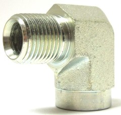 1/2″ Male NPTF x 1/2″ Female NPTF 90° Elbow Plated Steel Hydraulic 5502-08-08