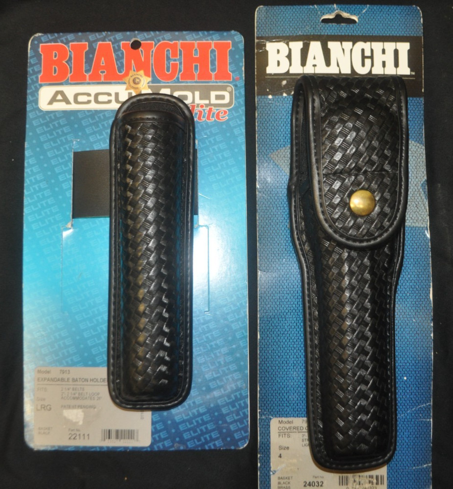 Bianchi AccuMold Elite Expandable Baton Holder & Covered Light Pouch Size 4