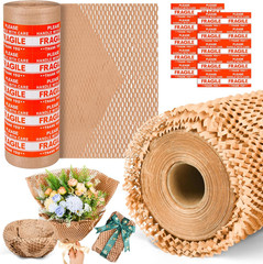 Honeycomb Packing Paper 12″ X 55 Ft – Eco-Friendly Cushioning Wrap for Moving, S