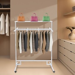 Clothing Display Rack, Floor Standing Garment Rack, 8 Arms Clothing Rack