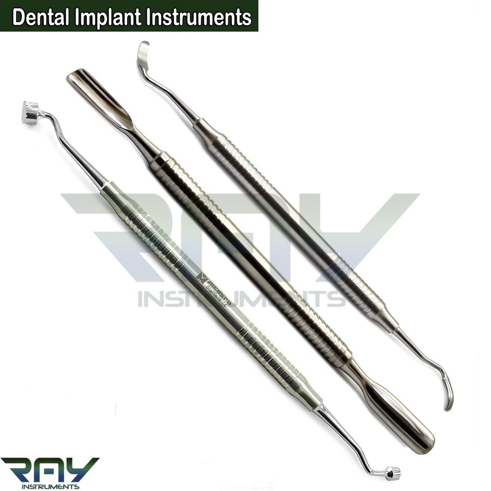 3 Pcs Dental Bone Grafting Tools Bone Scraper Hollow Palti Bone Compactor