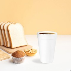 12 Oz Foam Cups (100 Pack) Lightweight 100 Count (Pack of 1), 100 Pack