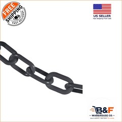 Heavy-Duty 25-Foot Plastic Barrier Chain – Slate Gray Crowd Control Solution