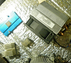 Lot of 5 Pounds Aluminum Computer Heat Sinks Scrap reuse craft or repair