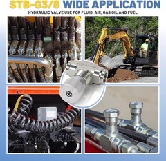Flow Control Bidirectional Hydraulic Restrictor Valve STB-G3/8 W /L08 ConnectoyT