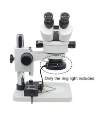 60 LED Purple UV Light Source Microscope Ring Light Lamp Illuminator 110V-240V