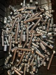 80/20 Hardware Mixed Lot by the 6.5lbs T-Nuts Nuts Bolts and Cams ETC…