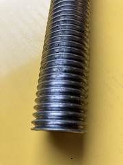 1” Stainless Steel 316 Threaded Rod Coarse Thread ATR 18”L x 1”W T316