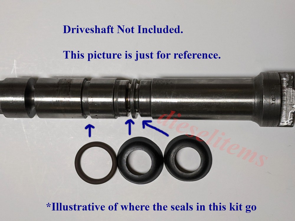 Drive seals 10453 and O-ring for some John Deere Stanadyne / Roosa Master pumps