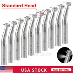 Dental Fiber Optic LED High Speed Handpiece Push Button 4/6 Hole KaVo Style