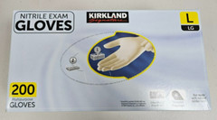 Kirkland Signature Nitrile Powder Free Dental Patient Exam Glove LARGE 200 Gray
