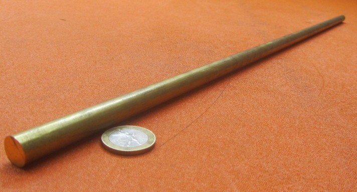 360 Brass Rod 1/2″ (.500″) Diameter x 24.0″ Length