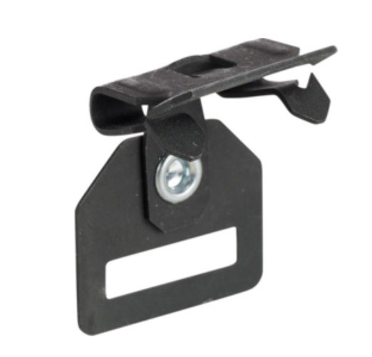 Minerallac PSF18 Side Mount Flange Clamp with Strap Hanger, Spring Steel Box 100