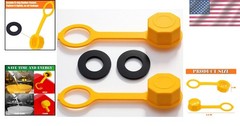 Durable 2-Piece Yellow Gas Can Vent Caps – Effortless Replacement Solution
