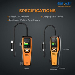 Elitech EMG-40V Digital Manifold Gauge +ILD-200 Leak Detector+LMC-100A+Scale