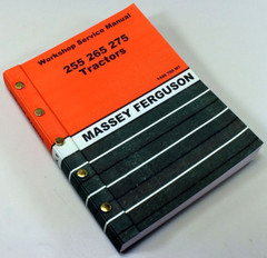 Massey Ferguson 255 Tractor Service Repair Shop Manual Technical Workshop Mf 255