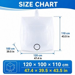 IBC Tote Liner Bag for Bulk Container Replacement Inner Bag Liquid Storage Liner