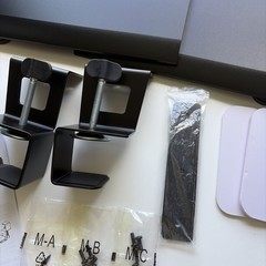 BONTEC KMT01 Under Desk Keyboard Tray, Pull-Out Keyboard & Mouse Platform
