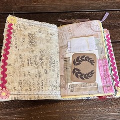 Book Lover Junk Journal Bookish Reader Vintage Softcover 3 Signatures Decorated