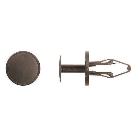 Zoro Select 10372Pk Push-In Rivet, Dome Head, 8.5 Mm Dia., 24 Mm L, Nylon Body,