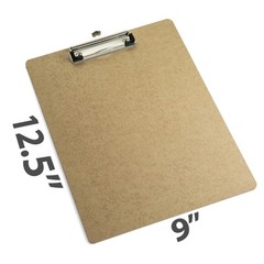 Officemate Recycled Wood Clipboard, Letter Size, Low Profile Clip, 9 x 12.5