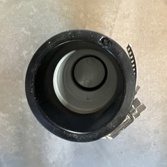 Everbilt EV-QV15 1-1/2 in Quiet PVC Check Valve Black White Slip-Joint Connect