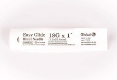 Global Medical, Easy Glide Blunt Tip Needle 18 ga x 1″ Tip, 100 pcs
