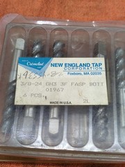 One… New England Tap Cromeclad 3/8-24 GH3 3 Flute Bottom 01967 USA