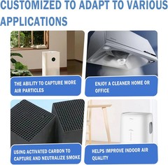 Cut to Fit Carbon Air Filter,Replacement Charcoal Filters,Carbon Pad Pre Filter,