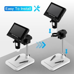 Elikliv 1000X Digital Microscope 4.3” LCD Jewelry Loupe Coin Magnifying Glass