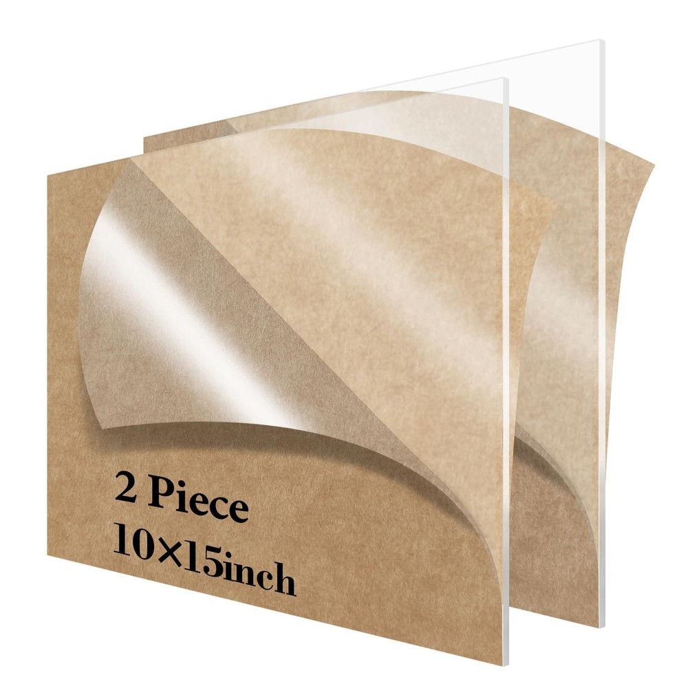 2 Pieces 15 X 15 Acrylic Sheet 1/8Inch Thick 3Mm Clear Plexiglass Sheetuse Fo…