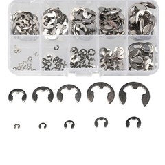 120 X Assorted M1.5 – M10mm Stainless Steel E Clips C Circlip Kit Retaining Ring