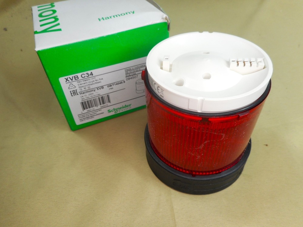 Schneider XVBC34 stack light illuminated lens, red (NIB)