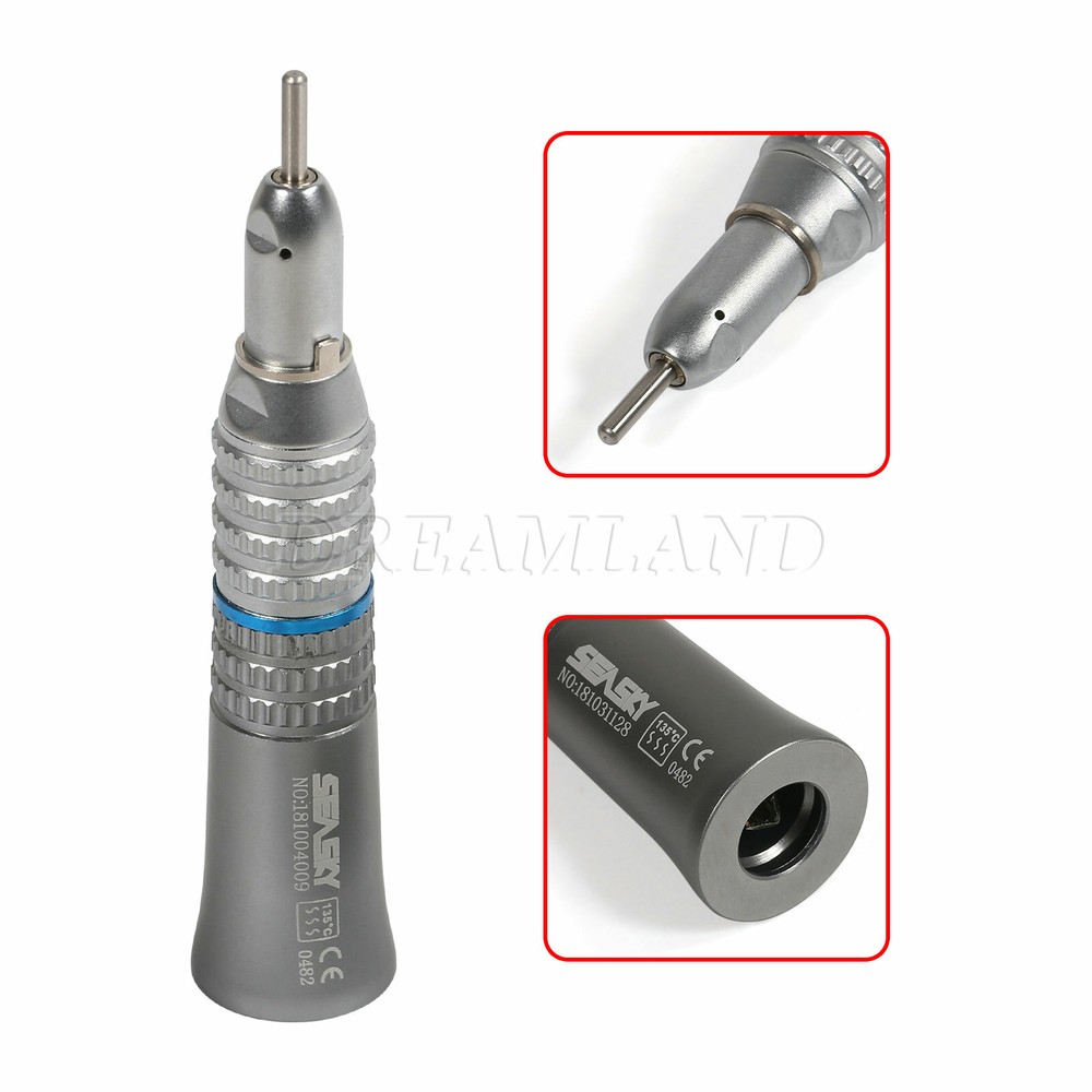 Dental Slow Low Speed Contra Angle 1:1/Straight Nosecone Handpiece/Air Motor 4H