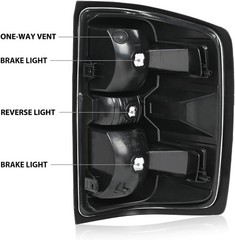 G-PLUS Tail Lights w/Bulbs Fit Chevy Silverado 1500 2014-2018/Fit Silverado 1500