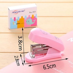 Modern Pink Stapler with Staple Remover – Compact for 20 Sheets & 400 Staples