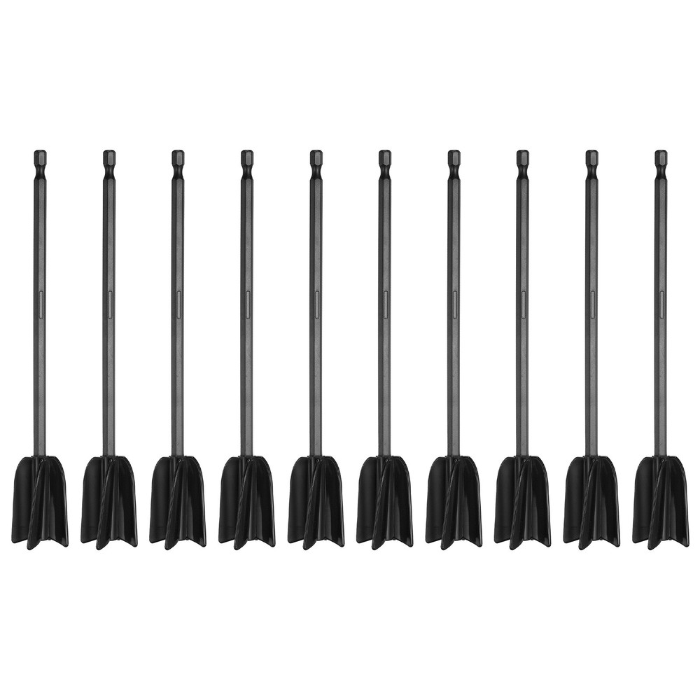 10Pcs 8.7″ ABS Plastic Silicone Resin Mixer Paddle, Black