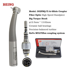 COXO Dental High Speed Handpiece Surgical Fiber Optic Kavo LED Coupler 4 6Holes