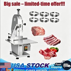 1500W Commercial Meat Bone Saw Heavy Duty Butcher Deli Bandsaw Food Processing