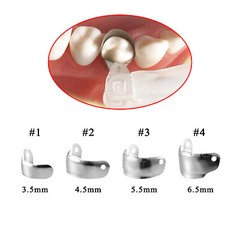 50pcs Dental Sectional Contoured Metal Matrices Refill Matrix Bands Sectional