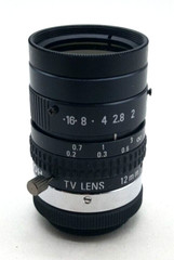 Ricoh FL-HC1212B-VG 1/2″ 12mm F1.2 Manual Iris C-Mount Lens w/ Locking Screws