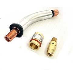 MIG Welding Gun Tube Swan-Neck Conductor w/ Diffuser For Miller M25 Millermatic