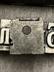 Letterpress Printing Block Mixed Lot Letters, Numbers, Symbols, BB & S Chicago