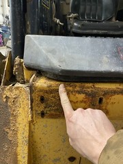 New Holland LX Series Skidsteer Bradco Backhoe Bolt-on Bracket 