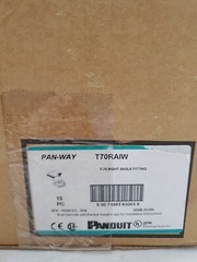Box Of 10) Panduit T70RAIW Off White Surface Raceway T-70 Right Angle Fitting