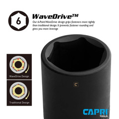3/8 In. Drive 10 Mm 6-Point Metric Deep Impact Socket